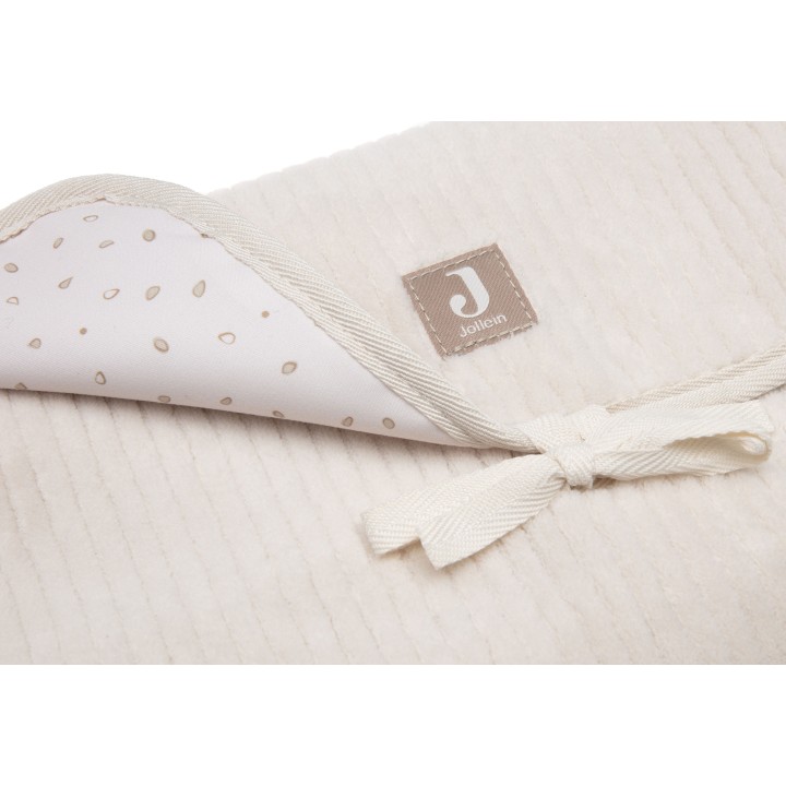Tapis à langer nomade Cloudy Rib en polyester pour bébé – Jollein