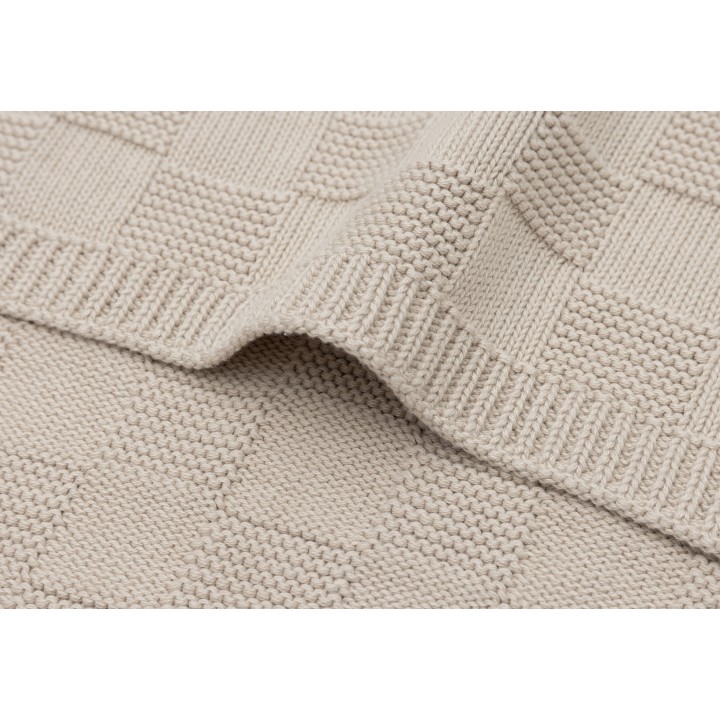 Couverture Box Knit GOTS en coton bio pour bébé – Jollein
