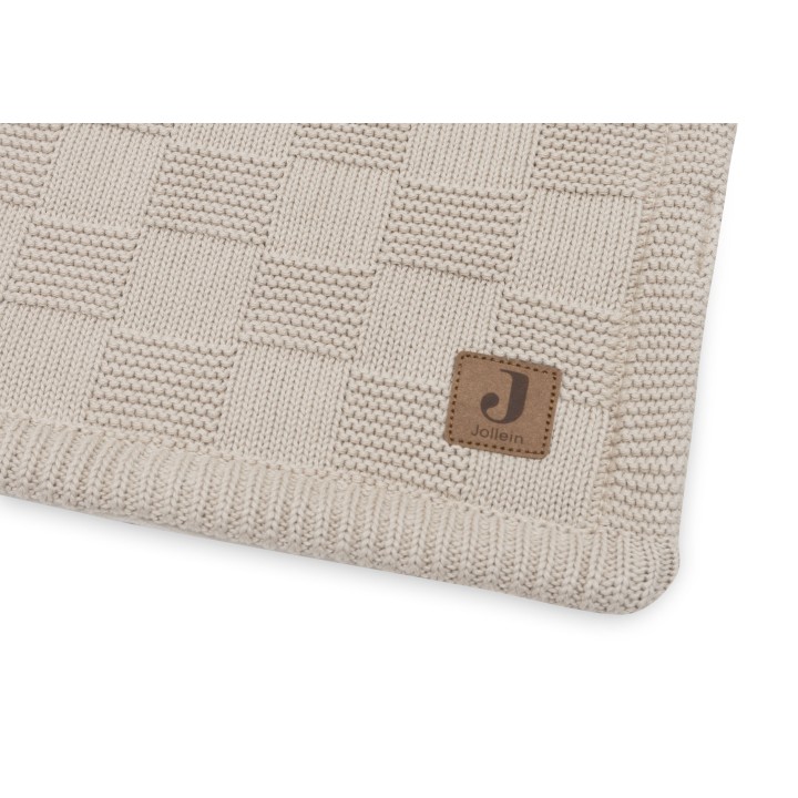Couverture Box Knit Velvet GOTS en coton pour bébé – Jollein