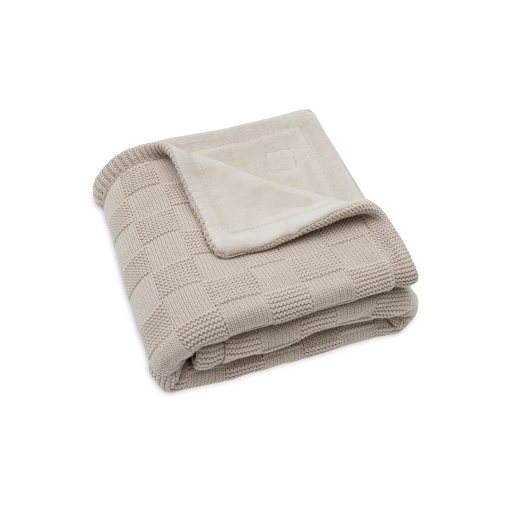 Couverture Box Knit Velvet GOTS en coton pour bébé – Jollein