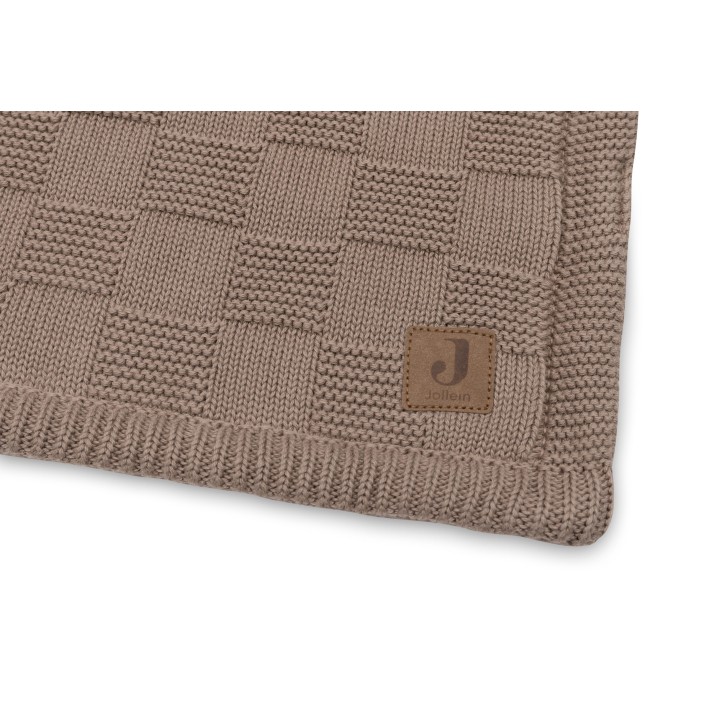 Couverture Box Knit Velvet GOTS en coton pour bébé – Jollein