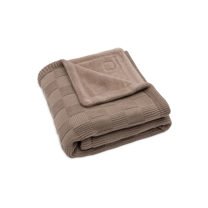 Couverture Box Knit Velvet GOTS en coton pour bébé – Jollein