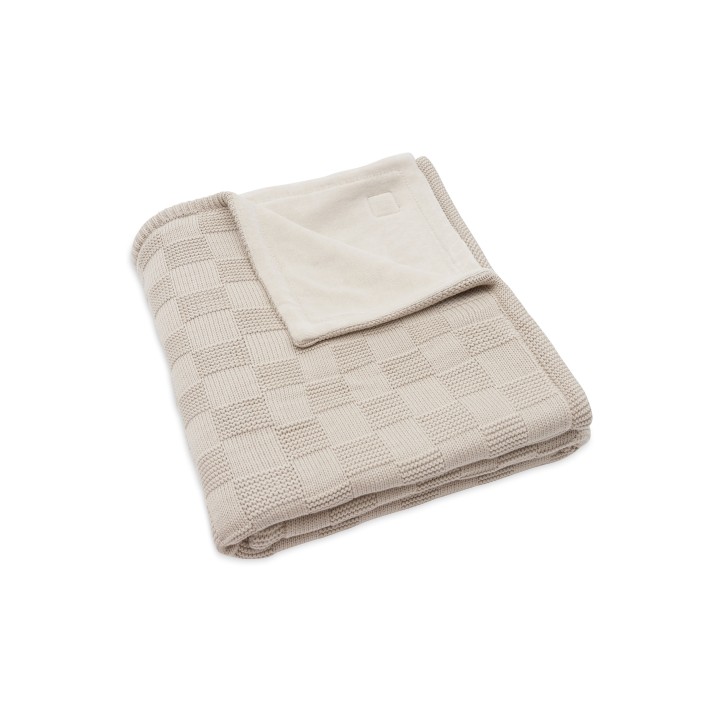 Couverture Box Knit Velvet GOTS en coton pour bébé – Jollein