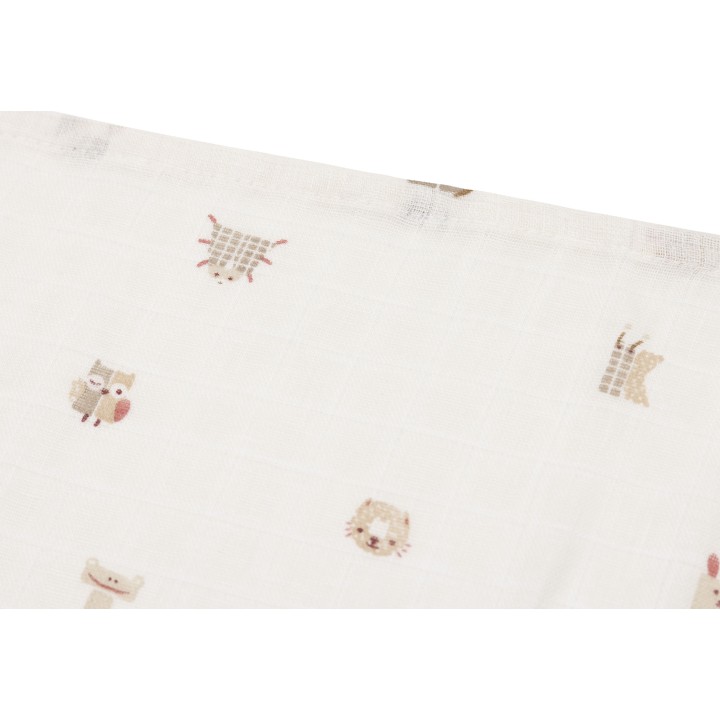 Lange Gaze de Coton Animal Friends pour bébé – Jollein