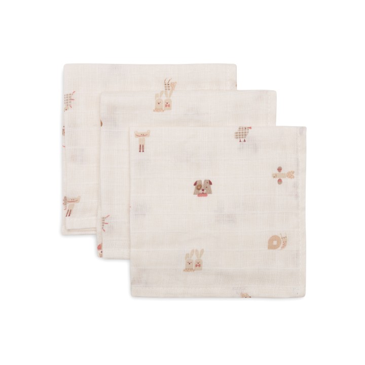 Serviette Gaze de Coton - Animal Friends - 3 Unités