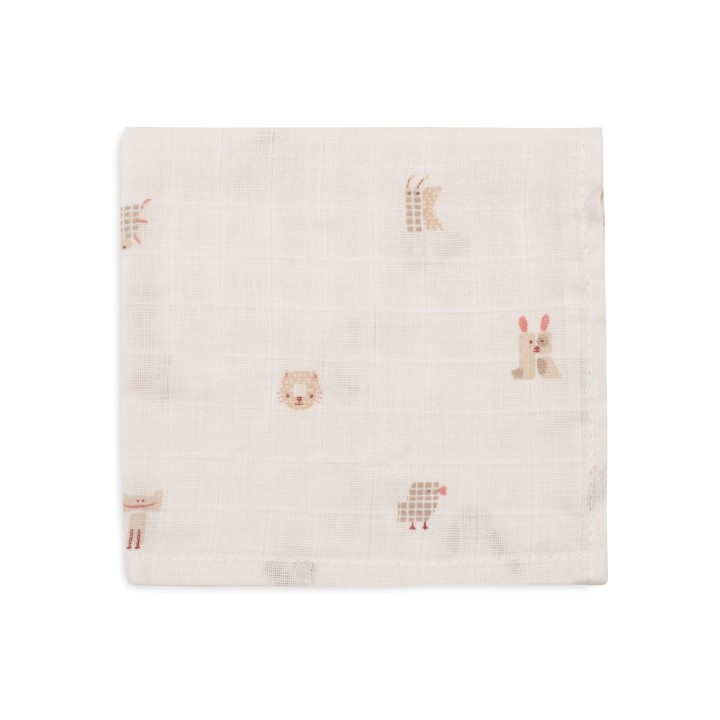Serviette Gaze de Coton - Animal Friends - 3 Unités