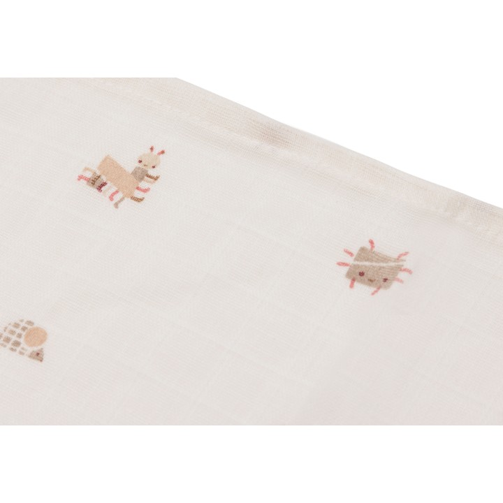 Serviette Gaze de Coton - Animal Friends - 3 Unités