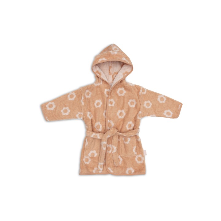 Peignoir Éponge Jacquard Flower en coton pour bébé – Jollein