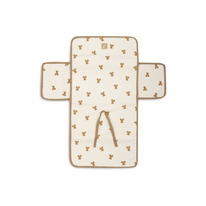 Tapis à langer nomade Little Waffle - Mini Teddy Bear