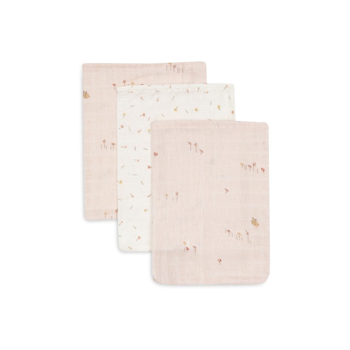 Gant de Toilette Gaze de Coton - Pretty Picnic - 3 Unités