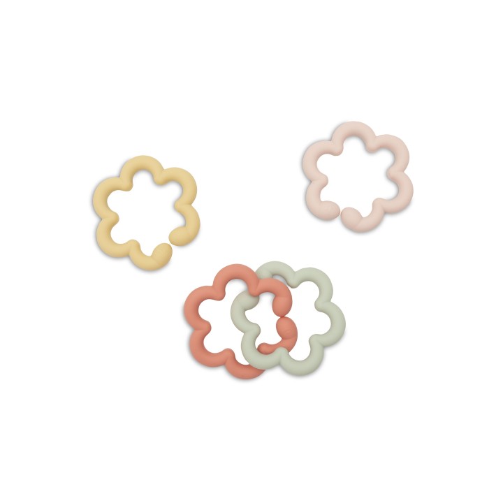 Jeu d'anneaux Silicone - Flowers pour bébé – Jollein
