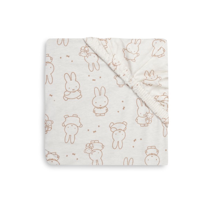 Drap-housse Jersey Miffy Moments Light Terra – Jollein