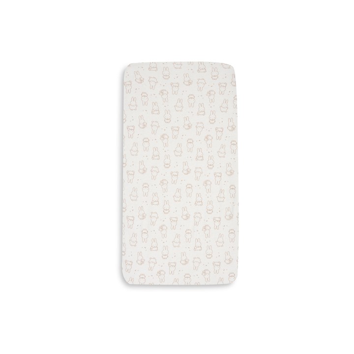 Drap-housse Jersey Miffy Moments Light Terra – Jollein