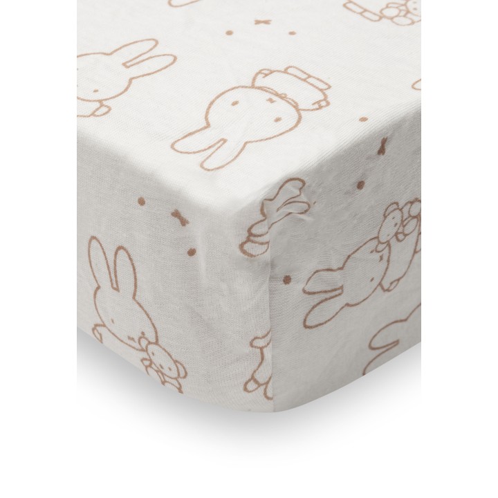 Drap-housse Jersey Miffy Moments Light Terra – Jollein