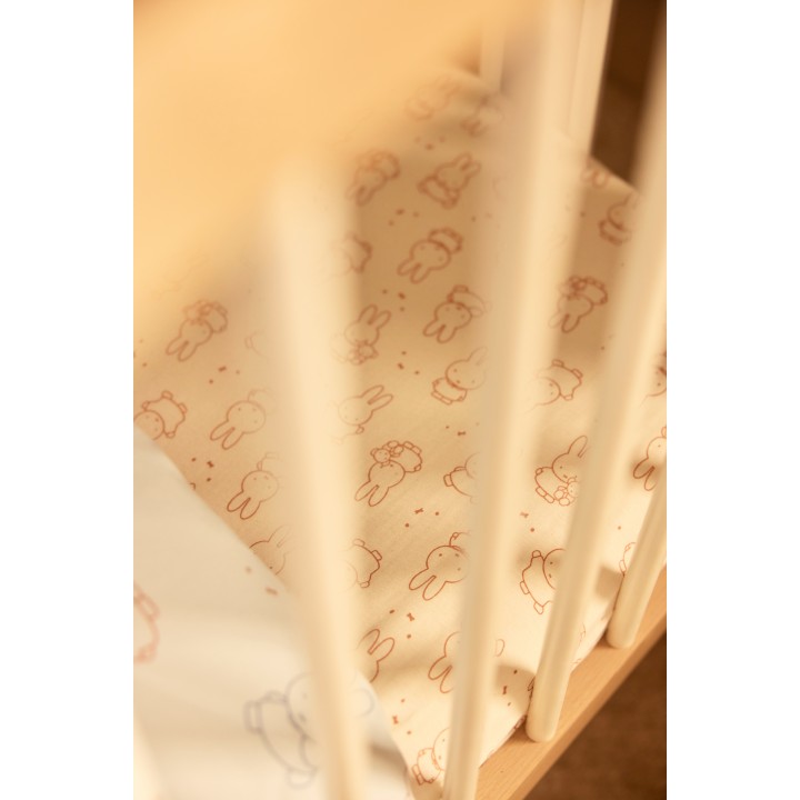 Drap-housse Jersey Miffy Moments Light Terra – Jollein