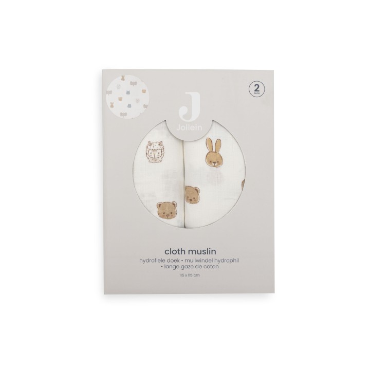 Lange Gaze de Coton Jollies pour bébé – Jollein