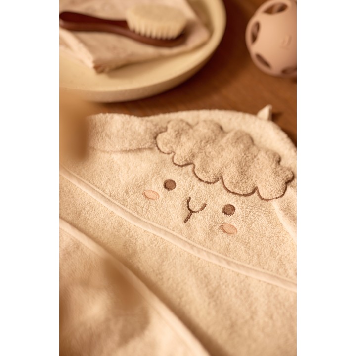 Cape de bain Éponge Sheep Sonny en coton pour bébé – Jollein