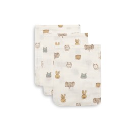 Gant de Toilette Gaze de Coton - Jollies - 3 Unités