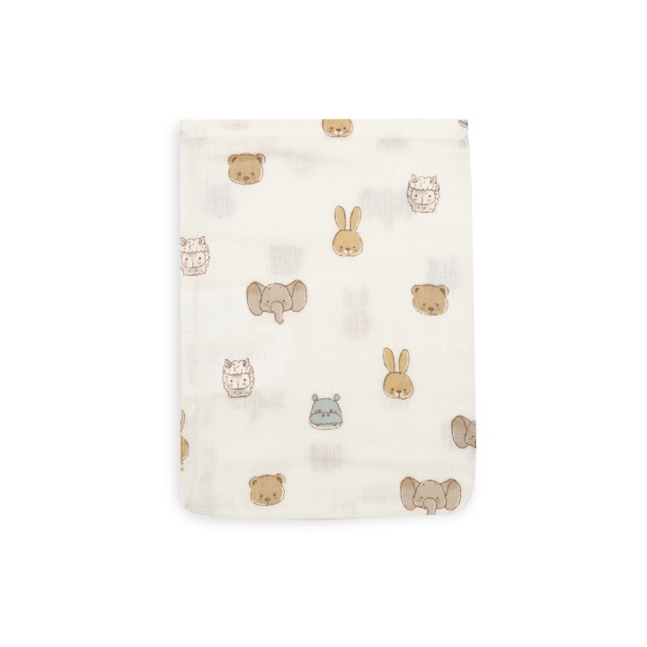 Gant de Toilette Gaze de Coton - Jollies - 3 Unités