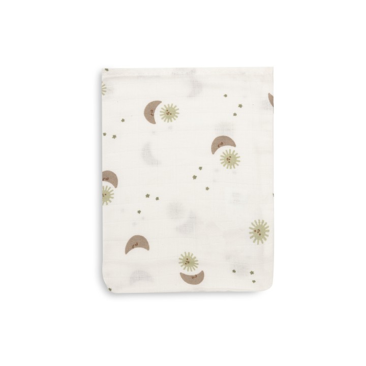 Gant de Toilette Gaze de Coton - Over the Moon - 3 Unités