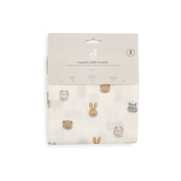 Serviette Gaze de Coton - Jollies - 3 Unités – Jollein