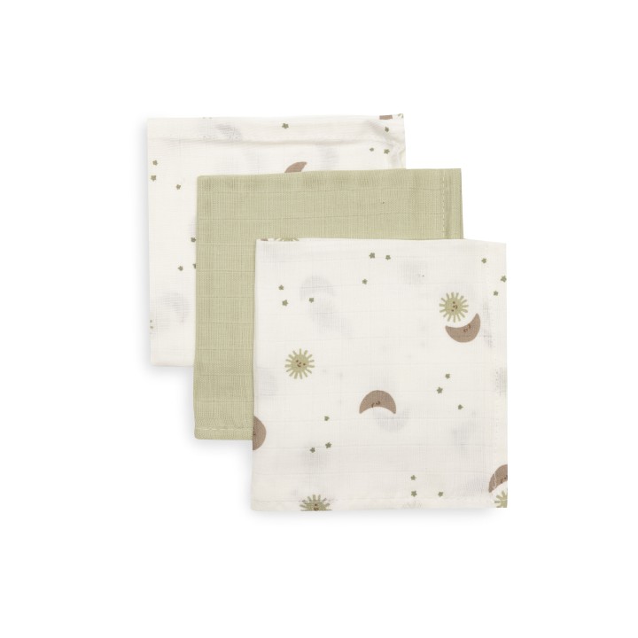 Serviette Gaze de Coton - Over the Moon - 3 Unités – Jollein