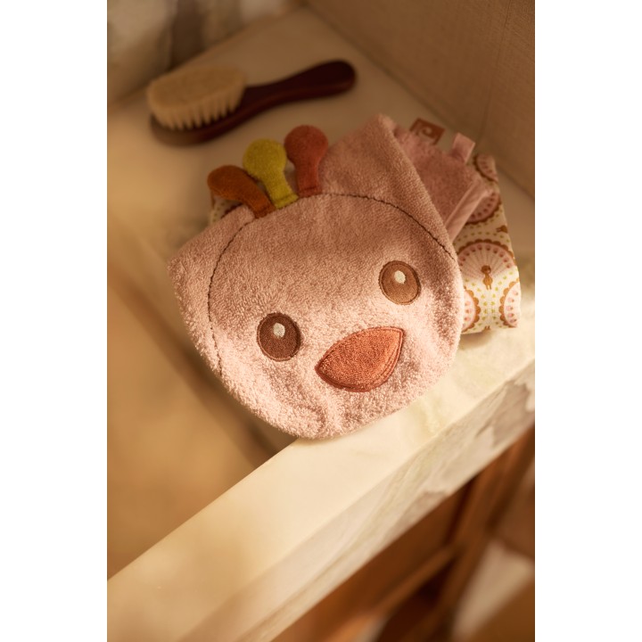 Gant de toilette éponge Peacock Pavie – Jollein