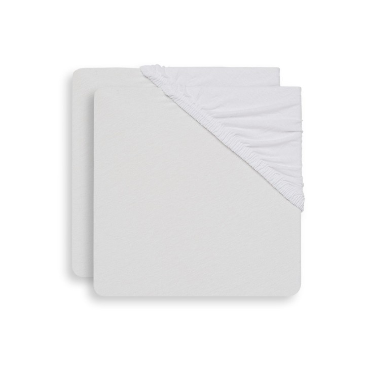 Drap-housse Jersey matelas de parc 2 Unités rectangulaire