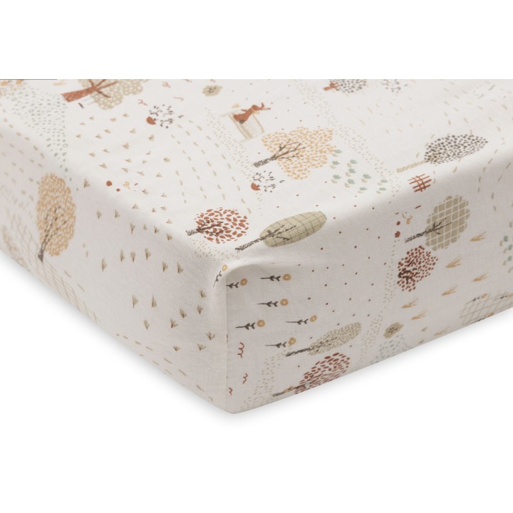 Drap-housse Jersey Tiny Park en coton pour bébé – Jollein