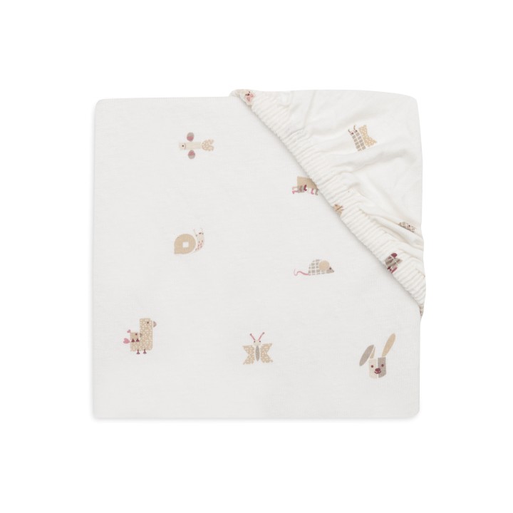 Drap-housse Jersey Animal Friends en coton pour bébé – Jollein