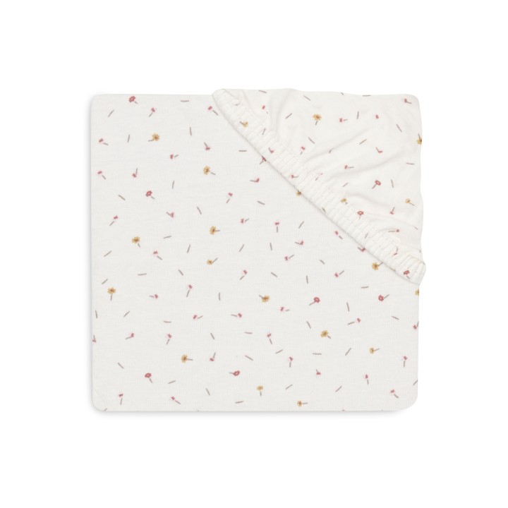 Drap-housse Jersey Pretty Picnic Flower Drops – Jollein