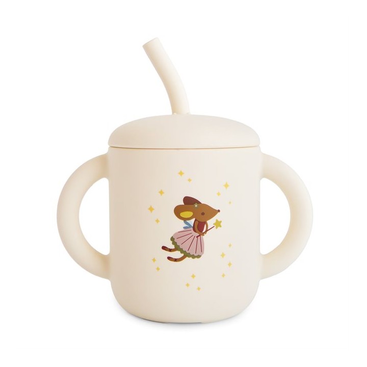 Tasse avec paille