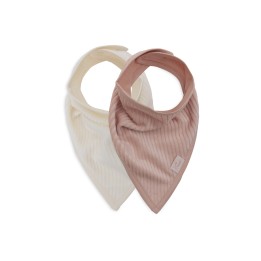 Bavoir Bandana Velvet Rib en coton pour bébé – Jollein
