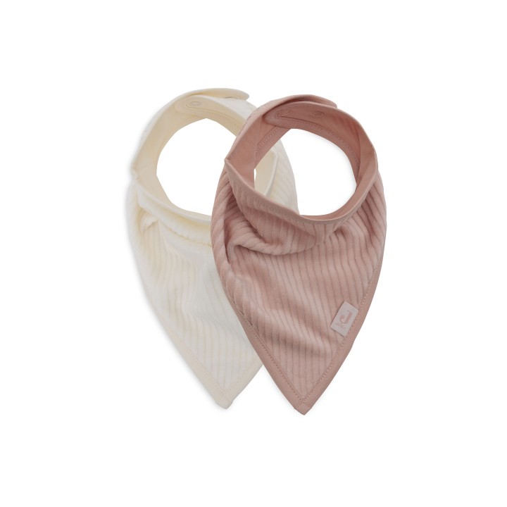 Bavoir Bandana Velvet Rib en coton pour bébé – Jollein