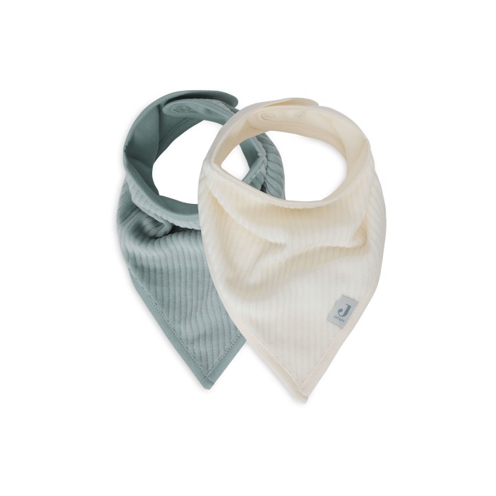 Bavoir Bandana Velvet Rib en coton pour bébé – Jollein