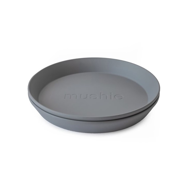 Set de 2 assiettes rondes