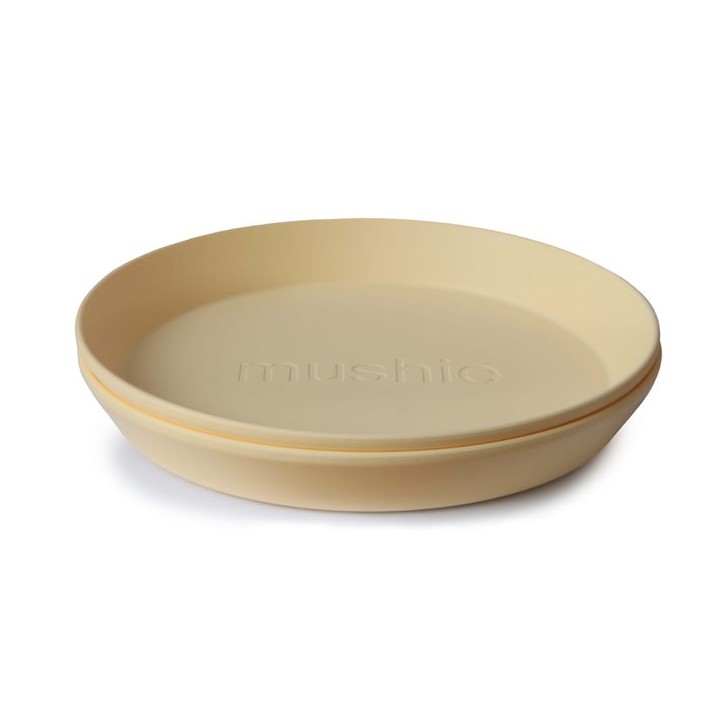 Set de 2 assiettes rondes
