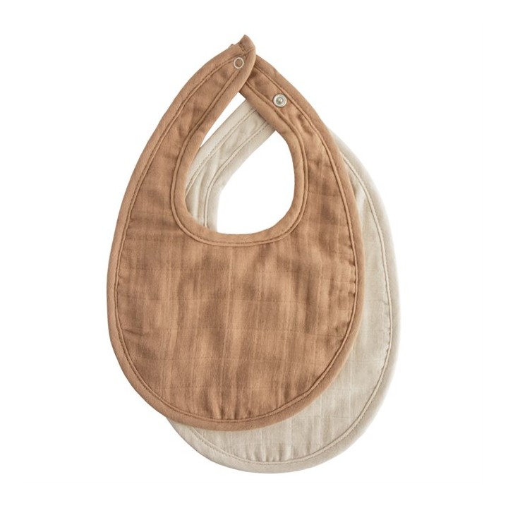 Bavoir en mousseline (lot de 2)