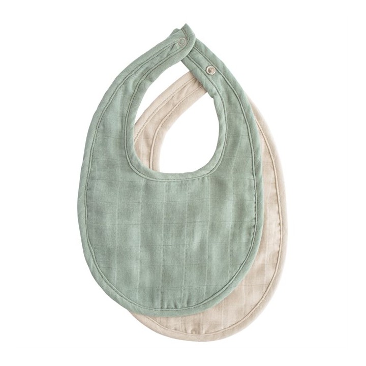 Bavoir en mousseline (lot de 2)