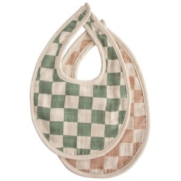 Bavoir en mousseline (lot de 2)
