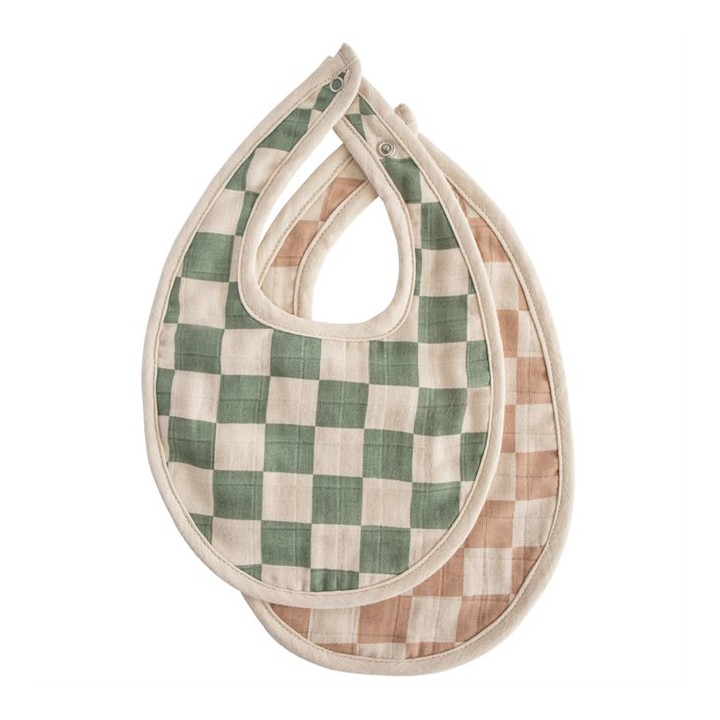 Bavoir en mousseline (lot de 2)