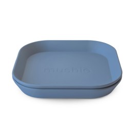 Set de 2 assiettes carrées