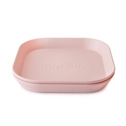 Set de 2 assiettes carrées