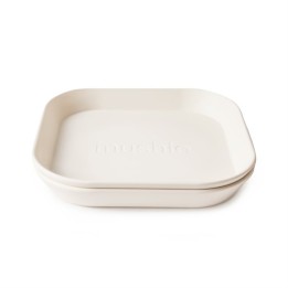 Set de 2 assiettes carrées