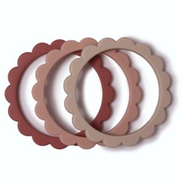 Set de 3 bracelets de dentition Flower