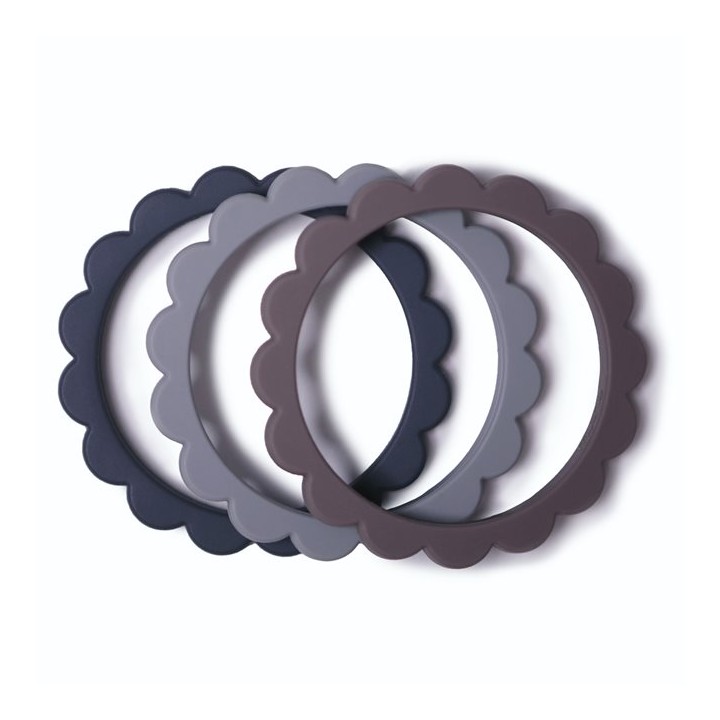 Set de 3 bracelets de dentition Flower
