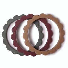 Set de 3 bracelets de dentition Flower
