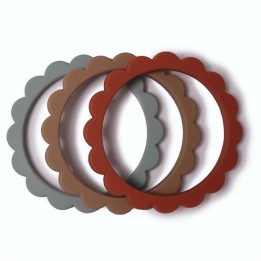 Set de 3 bracelets de dentition Flower