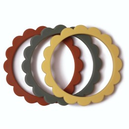 Set de 3 bracelets de dentition Flower
