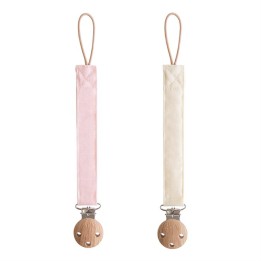 Attache-tétine en lin (lot de 2)